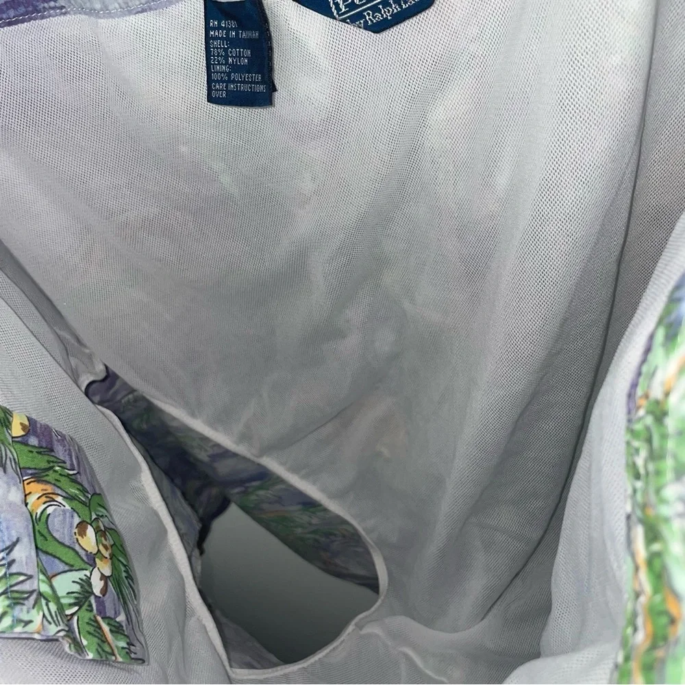 Polo Ralph Lauren Mens Swim Trunks Board Shorts Palm Tree Beach Hawaiian Surfer - Picture 10 of 12